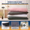 imageDOWNCOOL Full Body Pillow for Adults Ultra Soft Long Bed Pillow with Removable Cover Cooling Breathable Polyester Microfiber Large Body Pillow 20x54 inch with CoverGrey