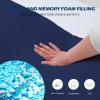 imageDOWNCOOL Full Body Pillow for Adults Ultra Soft Long Bed Pillow with Removable Cover Cooling Breathable Polyester Microfiber Large Body Pillow 20x54 inch with CoverBlue
