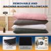 imageDOWNCOOL Full Body Pillow for Adults Ultra Soft Long Bed Pillow with Removable Cover Cooling Breathable Polyester Microfiber Large Body Pillow 20x54 inch with CoverBlack