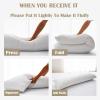 imageDOWNCOOL Full Body Pillow for Adults Ultra Soft Long Bed Pillow with Removable Cover Cooling Breathable Polyester Microfiber Large Body Pillow 20x54 inch with CoverOffwhite