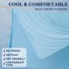 imageDOWNCOOL Cooling Blanket Queen Size Pink Summer Comforter for Hot Sleeper and Night Sweats Lightweight Soft QMaxampgt04 ArcChill Cool BlanketBlue