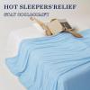 imageDOWNCOOL Cooling Blanket Queen Size Pink Summer Comforter for Hot Sleeper and Night Sweats Lightweight Soft QMaxampgt04 ArcChill Cool BlanketBlue