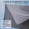 imageDOWNCOOL Cooling Blanket Queen Size Pink Summer Comforter for Hot Sleeper and Night Sweats Lightweight Soft QMaxampgt04 ArcChill Cool BlanketGrey