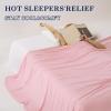 imageDOWNCOOL Cooling Blanket Queen Size Pink Summer Comforter for Hot Sleeper and Night Sweats Lightweight Soft QMaxampgt04 ArcChill Cool BlanketPink
