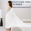 imageDOWNCOOL Cooling Blanket Queen Size Pink Summer Comforter for Hot Sleeper and Night Sweats Lightweight Soft QMaxampgt04 ArcChill Cool BlanketWhite