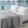 imageDOWNCOOL Cooling Comforter Cream White Cooling Blanket Queen Size Cooling Duvet for Hot Sleeper Breathable Summer Quilt Lightweight Soft QMaxampgt04 ArcChill Cool Comforter90quotX90quot02greyStripe
