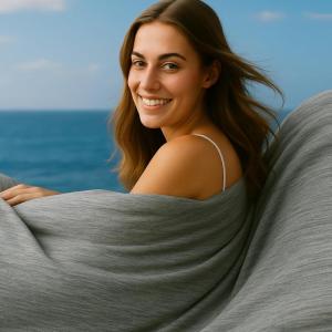 imageDOWNCOOL Cooling Blanket Queen Size Pink Summer Comforter for Hot Sleeper and Night Sweats Lightweight Soft QMaxampgt04 ArcChill Cool BlanketGrey