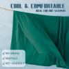 image:imageDOWNCOOL Cooling Comforter Queen Size Green Cooling Blanket for Hot Sleeper Lightweight amp Breathable Blanket for Night SweatsDualSide Cooling Summer Bedding90X9003green