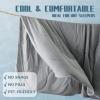 image:imageDOWNCOOL Cooling Comforter Queen Size Green Cooling Blanket for Hot Sleeper Lightweight amp Breathable Blanket for Night SweatsDualSide Cooling Summer Bedding90X9001grey