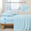 image:imageDOWNCOOL 4Piece Cooling Sheet Set Full Size Cooling Bed Sheets for Hot Sleepers and Night Sweats QMaxgt04 Soft amp Breathable Summer Bedding Sheets Deep Pocket Up to 15 GreyBlue