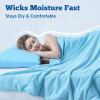 image:imageDOWNCOOL Cooling Comforter Set Queen SizeLightweight Blanket for Hot Sleepers10cm Cooling Pillowcases3 Pieces Bedding Sets UltraCool Fabric with MoistureWicking amp QuickDryGrey9090Blue