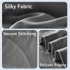 image:imageDOWNCOOL Cooling Comforter Set Queen SizeLightweight Blanket for Hot Sleepers10cm Cooling Pillowcases3 Pieces Bedding Sets UltraCool Fabric with MoistureWicking amp QuickDryGrey9090Grey