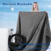 image:imageDOWNCOOL Cooling Comforter Set Queen SizeLightweight Blanket for Hot Sleepers10cm Cooling Pillowcases3 Pieces Bedding Sets UltraCool Fabric with MoistureWicking amp QuickDryGrey9090Grey