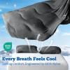 image:imageDOWNCOOL Cooling Comforter Set Queen SizeLightweight Blanket for Hot Sleepers10cm Cooling Pillowcases3 Pieces Bedding Sets UltraCool Fabric with MoistureWicking amp QuickDryGrey9090Grey