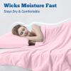 image:imageDOWNCOOL Cooling Comforter Set Queen SizeLightweight Blanket for Hot Sleepers10cm Cooling Pillowcases3 Pieces Bedding Sets UltraCool Fabric with MoistureWicking amp QuickDryGrey9090Pink