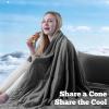 image:imageDOWNCOOL Cooling Comforter Set Queen SizeLightweight Blanket for Hot Sleepers10cm Cooling Pillowcases3 Pieces Bedding Sets UltraCool Fabric with MoistureWicking amp QuickDryGrey9090Grey