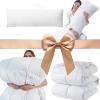 image:imageDOWNCOOL 1 Comforter Queen Size and 1 Body Pillow InsertDown Alternative Hotel Comforter with Corner Tabs