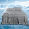 image:imageDOWNCOOL 4Piece Cooling Sheet Set Full Size Cooling Bed Sheets for Hot Sleepers and Night Sweats QMaxgt04 Soft amp Breathable Summer Bedding Sheets Deep Pocket Up to 15 GreyGrey