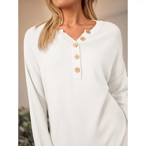 LILLUSORY Women Pullover Sweater Maxi Dresses 2023 Fall Long Sleeve Button V Neck Oversized Waffle Knit Sweaters