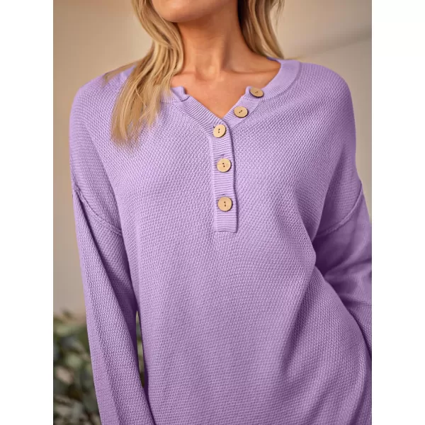 LILLUSORY Women Pullover Sweater Maxi Dresses 2023 Fall Long Sleeve Button V Neck Oversized Waffle Knit Sweaters