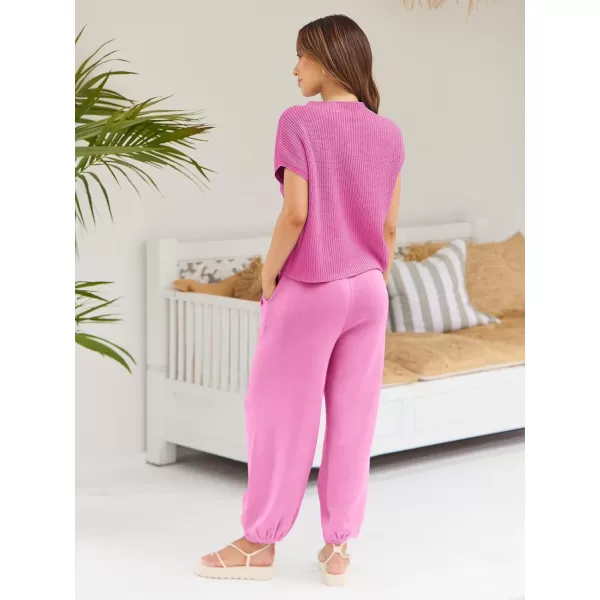 LILLUSORY 2 Piece Knit Sets For Women Trendy Sweatsuit Sets