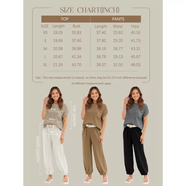 LILLUSORY 2 Piece Knit Sets For Women Trendy Sweatsuit Sets