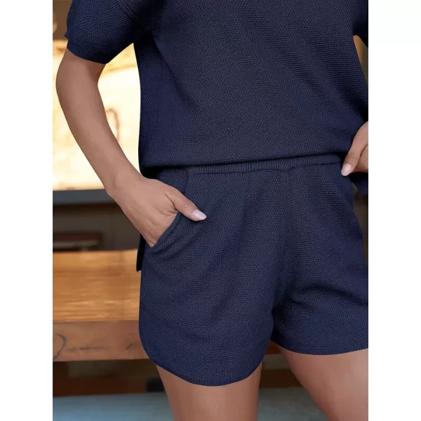 LILLUSORY Knit Matching Set Women's 2 Piece Outfits Lounge