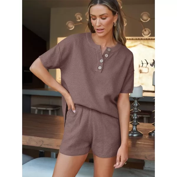 LILLUSORY Knit Matching Set Women's 2 Piece Outfits Lounge
