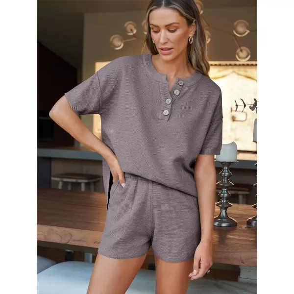LILLUSORY Knit Matching Set Women's 2 Piece Outfits Lounge