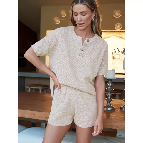 LILLUSORY Knit Matching Set Women's 2 Piece Outfits Lounge