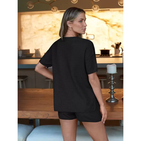 LILLUSORY Knit Matching Set Women's 2 Piece Outfits Lounge