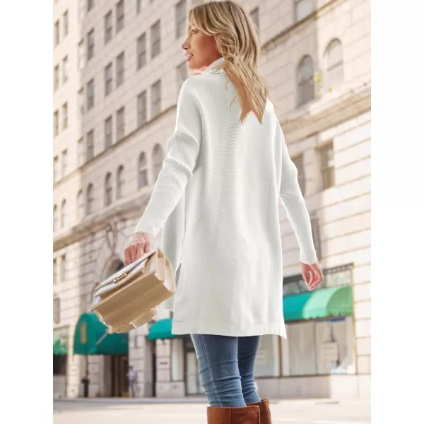 LILLUSORY Women's Turtleneck Oversized Sweaters 2023 Fall Long Batwing Sleeve Spilt Hem Tunic Pullover Sweater Knit Tops