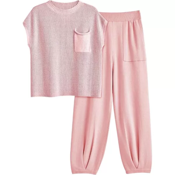 LILLUSORY 2 Piece Knit Sets For Women Trendy Sweatsuit Sets