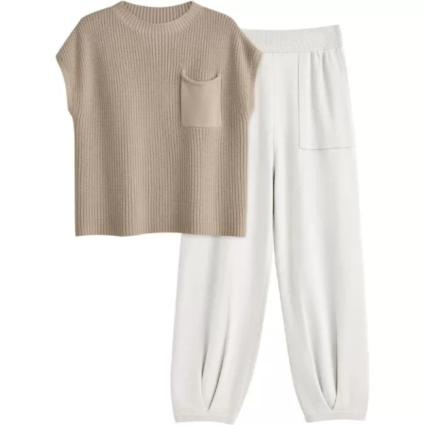 LILLUSORY 2 Piece Knit Sets For Women Trendy Sweatsuit Sets