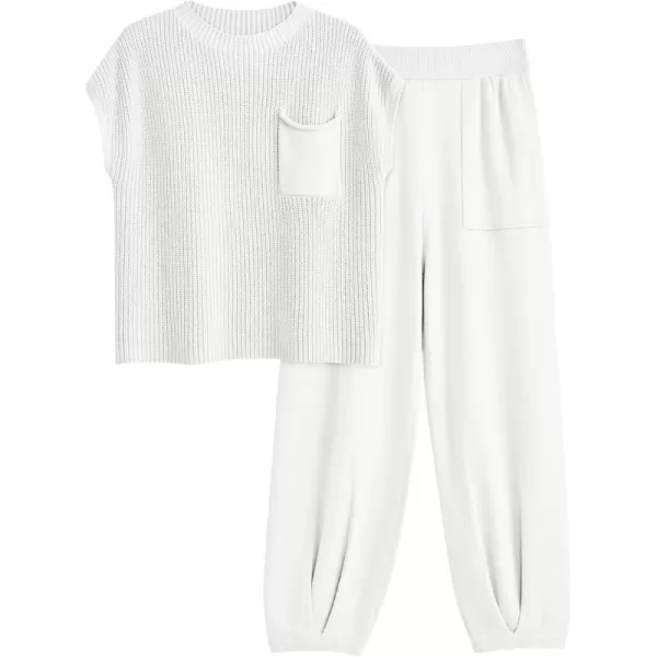 LILLUSORY 2 Piece Knit Sets For Women Trendy Sweatsuit Sets