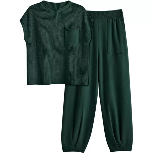 LILLUSORY 2 Piece Knit Sets For Women Trendy Sweatsuit Sets