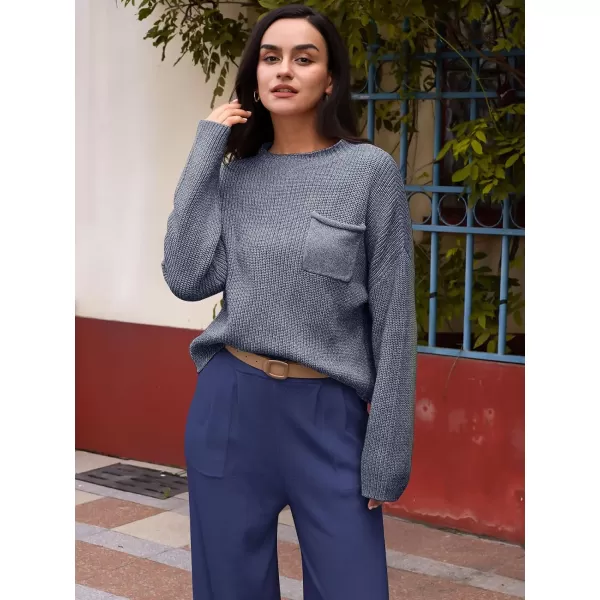 LILLUSORY 2 Piece Outfits For Women 2023 Fall Oversized Sweater Top And Pants Set