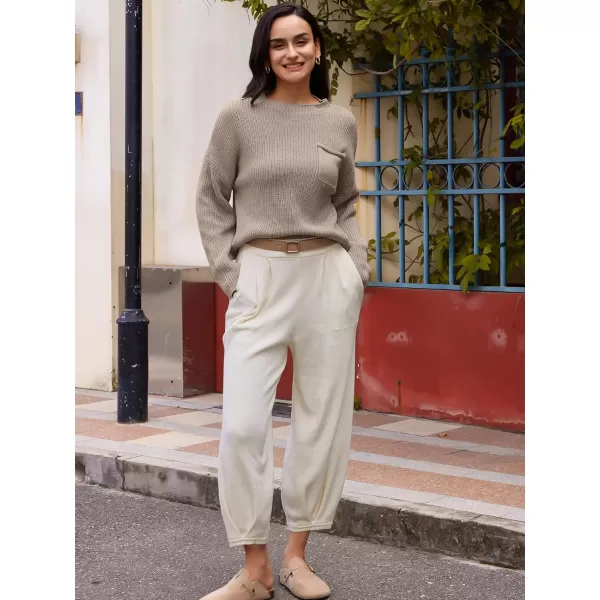 LILLUSORY 2 Piece Outfits For Women 2023 Fall Oversized Sweater Top And Pants Set