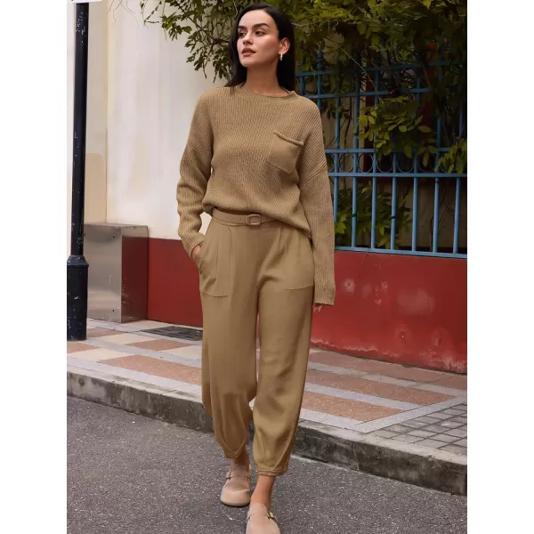 LILLUSORY 2 Piece Outfits For Women 2023 Fall Oversized Sweater Top And Pants Set