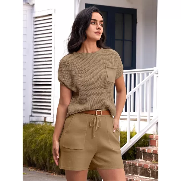 LILLUSORY Two 2 Piece Knit Matching Sets Women's Summer Set With Pockets