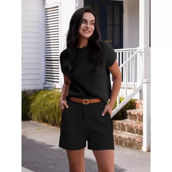 LILLUSORY Two 2 Piece Knit Matching Sets Women's Summer Set With Pockets