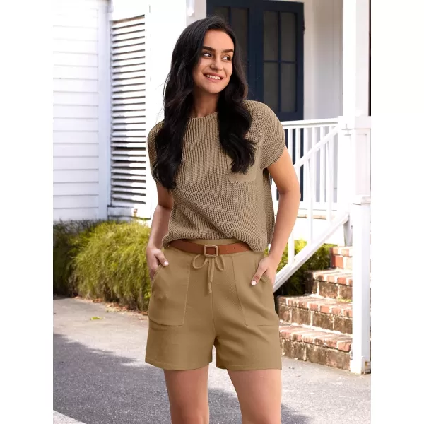 LILLUSORY Two 2 Piece Knit Matching Sets Women's Summer Set With Pockets