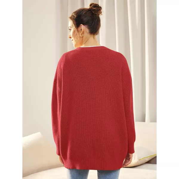 LILLUSORY Women's Cardigan 2023 Open Front Oversized Button Lightweight Sweaters V Neck Loose Cardigans Knit Outwear