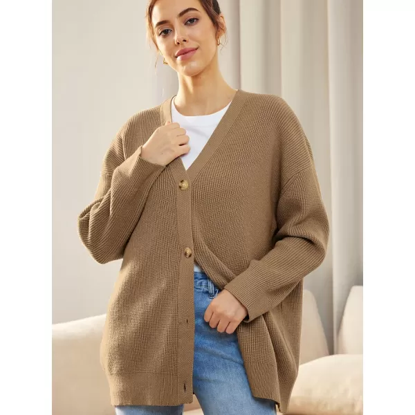 LILLUSORY Women's Cardigan 2023 Open Front Oversized Button Lightweight Sweaters V Neck Loose Cardigans Knit Outwear