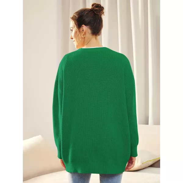 LILLUSORY Women's Cardigan 2023 Open Front Oversized Button Lightweight Sweaters V Neck Loose Cardigans Knit Outwear
