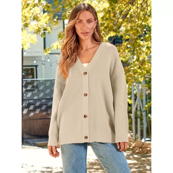 LILLUSORY Women's Cardigan 2023 Open Front Oversized Button Lightweight Sweaters V Neck Loose Cardigans Knit Outwear