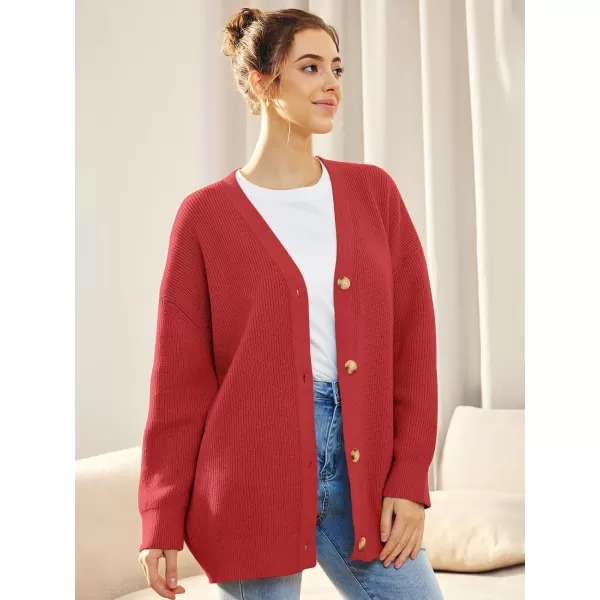 LILLUSORY Women's Cardigan 2023 Open Front Oversized Button Lightweight Sweaters V Neck Loose Cardigans Knit Outwear