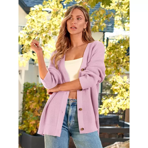 LILLUSORY Women's Cardigan 2023 Open Front Oversized Button Lightweight Sweaters V Neck Loose Cardigans Knit Outwear