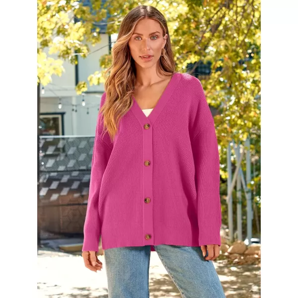 LILLUSORY Women's Cardigan 2023 Open Front Oversized Button Lightweight Sweaters V Neck Loose Cardigans Knit Outwear
