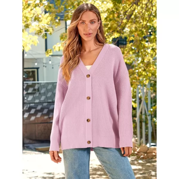 LILLUSORY Women's Cardigan 2023 Open Front Oversized Button Lightweight Sweaters V Neck Loose Cardigans Knit Outwear
